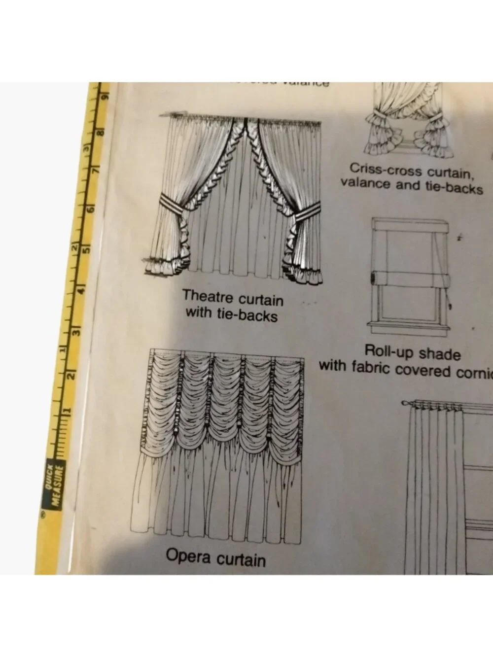 Simplicity House Sewing Pattern Window Curtains Instructions 10 Card Packet 118